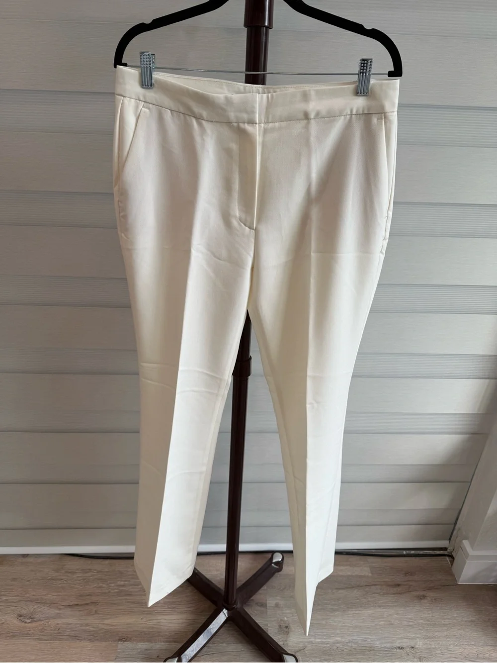 Zara Cream Straight-Leg Tailored Trousers - Picture 4 of 6